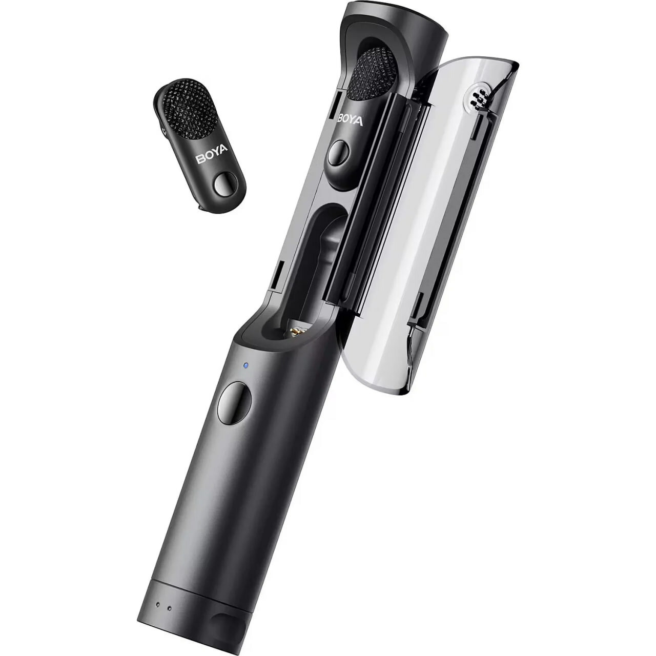 Беспроводной петличный микрофон BOYA Magic 02 Combo , Black.