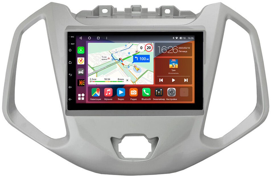 Штатная магнитола Ford Ecosport 2014-2018 Canbox EVO 5820-RP-11-569-240 Android 14 (4G-SIM, 4/64, DSP, QLed, AI, 360)