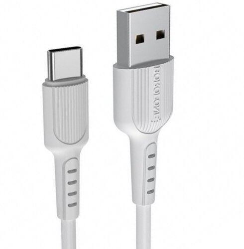 Кабель USB2.0 Cm-Am Borofone BX16 White, белый - 1 метр