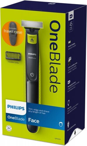 Триммер PHILIPS OneBlade QP2520/65 черный/салатовый — купить в интернет ...