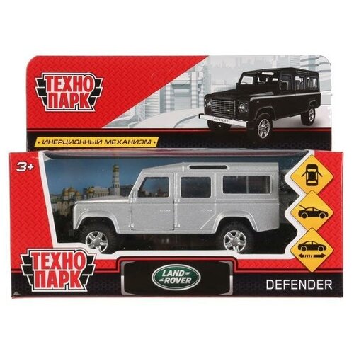 Машина Land Rover Defender серебр (12см) откр. дв, инерц, в/к машина р у 1 12 land rover defender