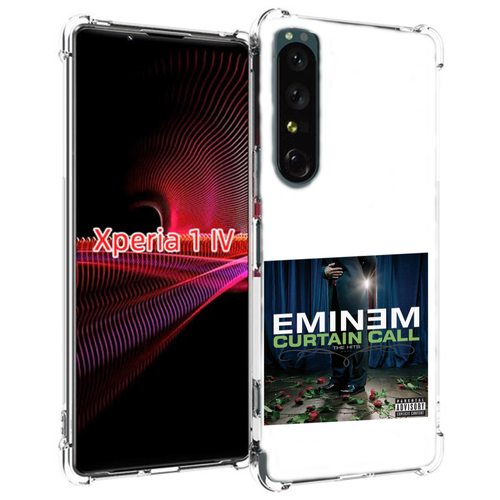 Чехол MyPads Eminem CURTAIN CALL, THE HITS для Sony Xperia 1 IV задняя-панель-накладка-бампер