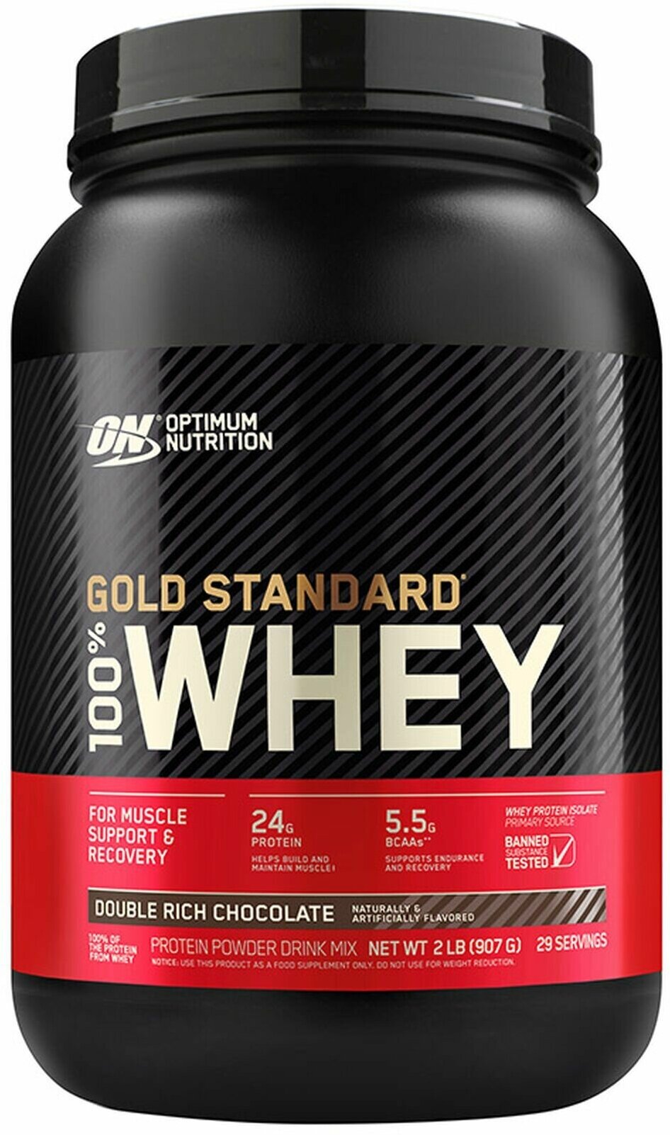 Optimum Nutrition 100% Whey Gold standard, 908 г (Ванильное мороженое)