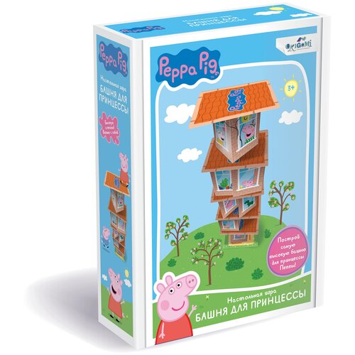Настольная игра Origami Peppa Pig.Башня для принцессы настольная игра origami peppa pig башня для принцессы