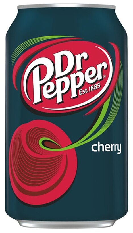 Напиток газированный Dr. Pepper Cherry, Доктор Пеппер Черри, 0.355 л, банка США