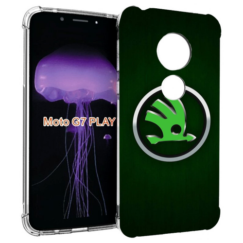 Чехол MyPads skoda-шкода-3 мужской для Motorola Moto G7 Play задняя-панель-накладка-бампер чехол mypads skoda шкода 1 для honor play 30 plus задняя панель накладка бампер