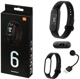 Умные смарт Фитнес-браслет Smart Band М6(черный)