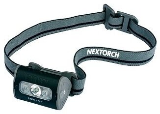 Фонарь Nextorch TREK-STAR налобный, 220 люмен, свет белый/красный TREK STAR BLACK