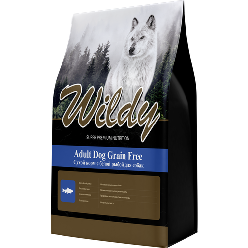 Wildy Grain Free корм для собак, с белой рыбой (1 кг)
