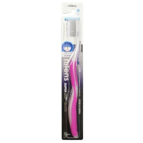 Зубная щетка DENTAL CARE Nitens super grip silver, микс