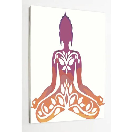 Картина по номерам на холсте с подрамником Медитация Йога, 40х40 см