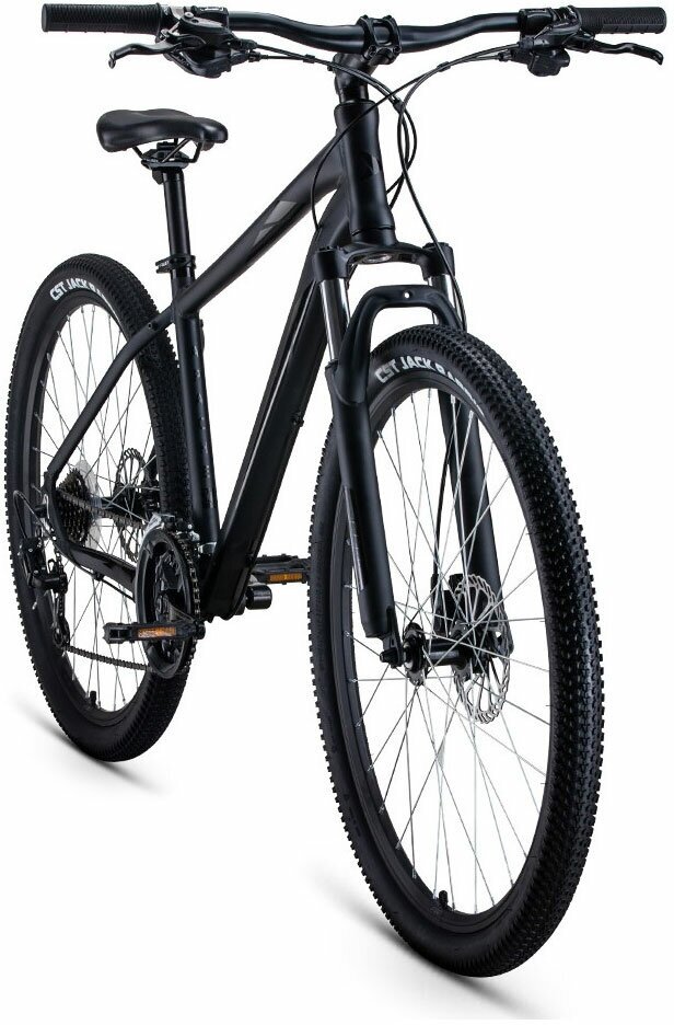 Велосипед FORWARD APACHE 27,5 3.0 Disc (2021) (Велосипед FORWARD APACHE 27,5 3.0 disc (27,5" 21 ск. . 15") , черный матовый/черный, RBKW1M37G038)
