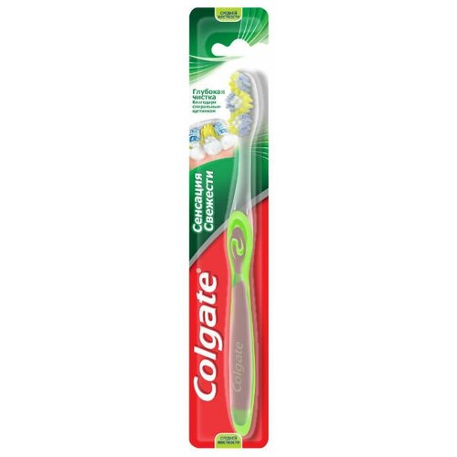 Colgate Зубная щетка Сенсация свежести средняя, 1 шт