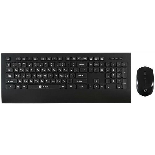 Клавиатура и мышь Oklick 222M, черный (1091368)