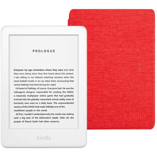 Электронная книга Amazon Kindle 10 8Gb SO White с оригинальной обложкой Punch Red