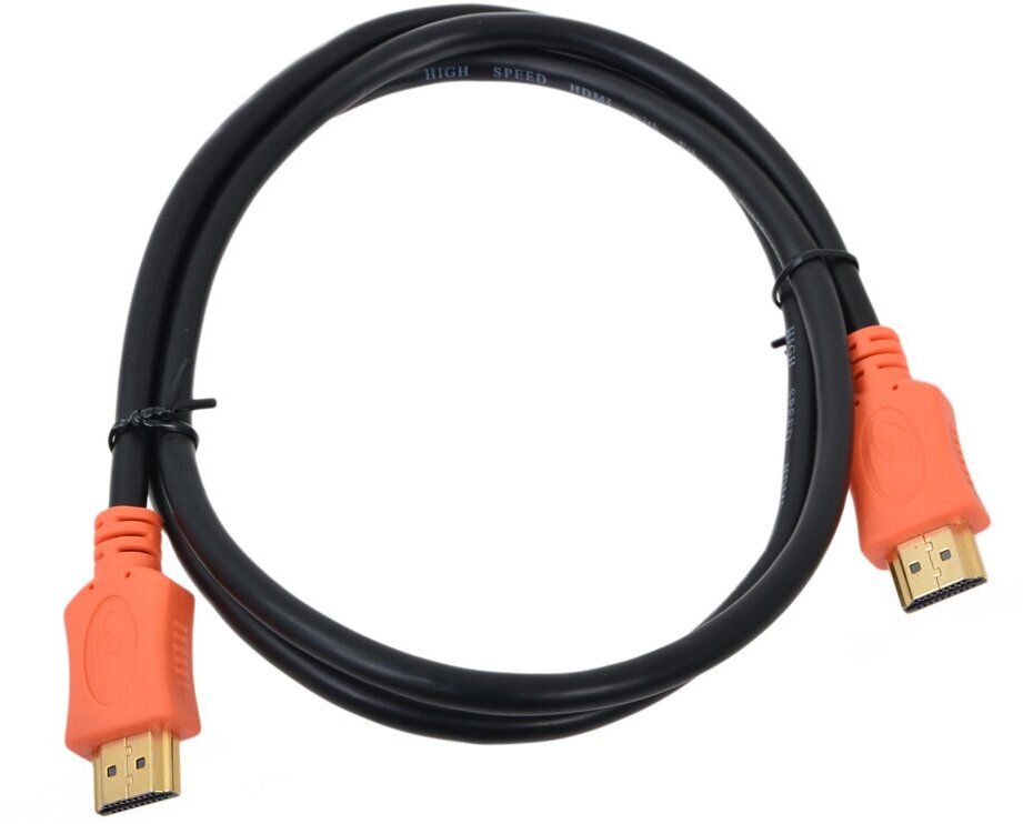 Кабель HDMI 1.0м Gembird v1.4 серия Light черный позолоченные разъемы CC-HDMI4L-1M - фото №12