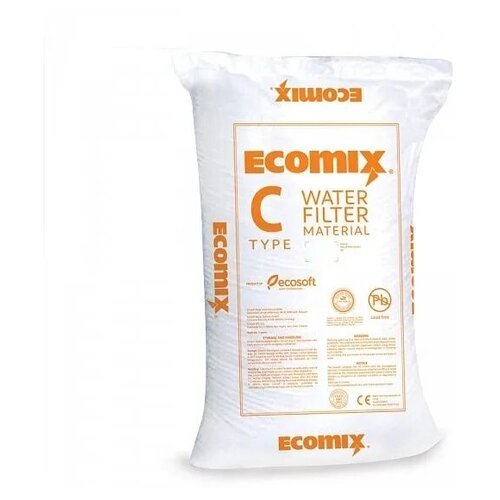 ионообменная смола микс ecvols softex a умягчение воды удаление железа органики и сероводорода 5 литров Ионообменная смола для комплексной очистки воды умягчение и обезжелезивание ECOMIX C 12,5л.