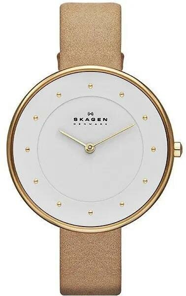 Наручные часы SKAGEN, бежевый, белый