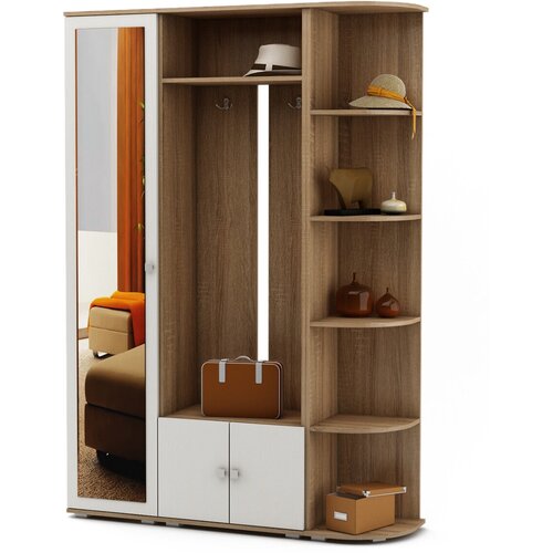 Прихожая Никс 2 Дуб сонома/Белый