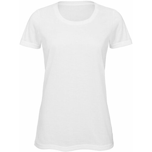 Футболка B&C collection, размер 2XL, белый футболка для сублимации casual имитация хлопка белая женская 52 xxl