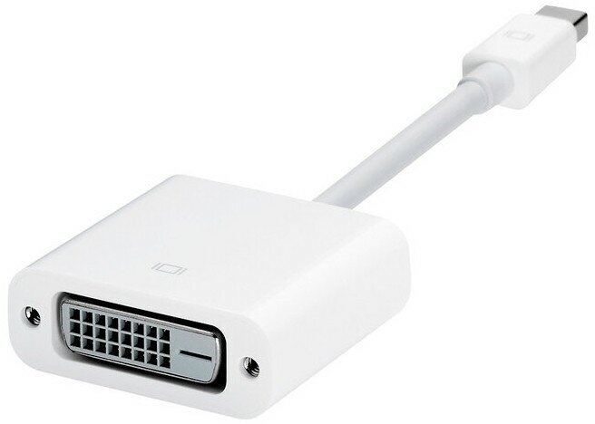 Адаптер Apple DVI-D - mini Display Port (MB570Z/B) 0.13 м, белый