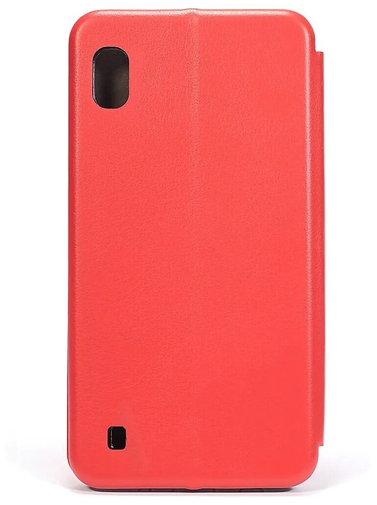 Чехол-книжка Fashion Case для Samsung Galaxy A10 красный,противоударный откидной с подставкой, кейс с магнитом, защитой экрана и отделением для карт