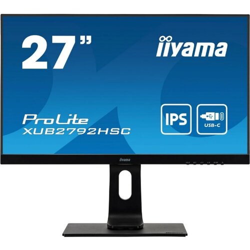 Монитор Iiyama 27 ProLite XUB2792HSC-B1 черный IPS LED 16:9 HDMI M/M матовая HAS Piv 250cd 178гр/178гр 1920x1080 75Hz DP FHD USB 6.8кг