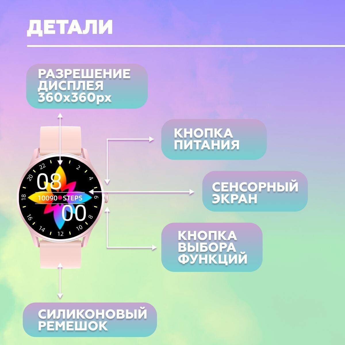 Смарт часы/smart watch умные электронные водонепроницаемые спортивные наручные сенсорные на ремешке, с шагомером