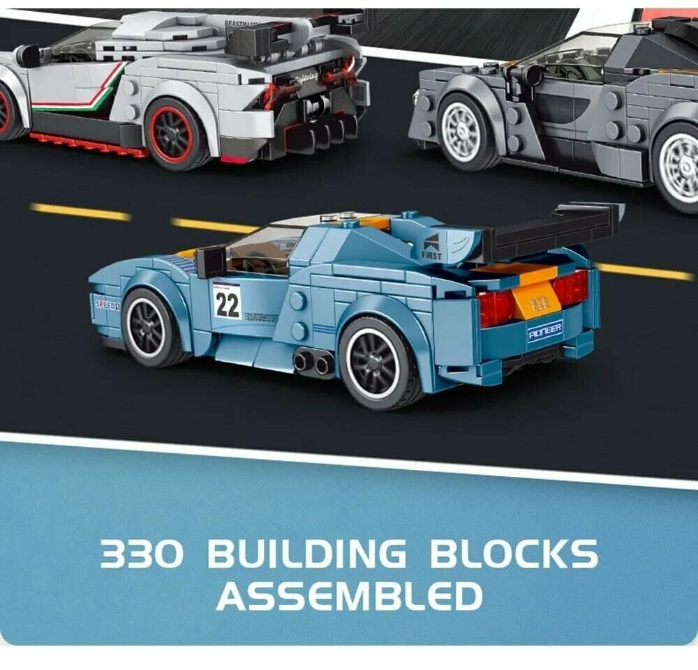 Конструктор Mould King 27005 Porsche 918 RSR, Сборная модель, Пластиковая, Для мальчика, Совместим с Лего, 330 Деталей