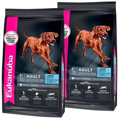 EUKANUBA ADULT LARGE BREED для взрослых собак крупных пород (3 + 3 кг)