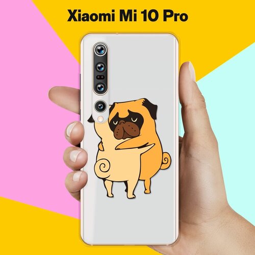 Силиконовый чехол Мопсы на Xiaomi Mi 10 Pro