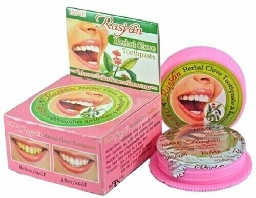 Зубная паста отбеливающая с гвоздикой и травами ISME Rasyan Herbal Clove Toothpaste 25g