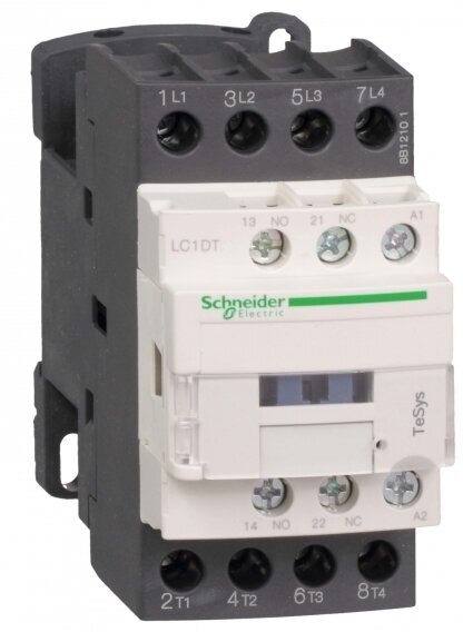 Schneider Electric Contactors D Telemecanique Контактор 4P (4НО), АС1 40А, но+НЗ, 220В 50/60Гц, Schneider Electric, арт. LC1DT40M7