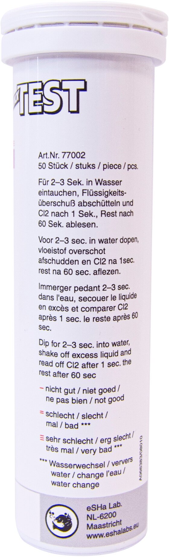 Полоски для теста воды eSHa "6 в 1", 50 штук