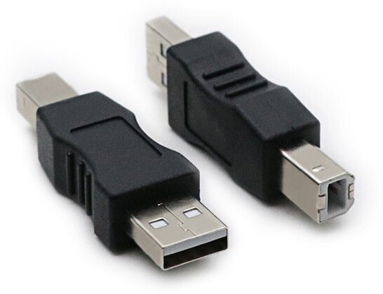 Адаптер-переходник GSMIN RT-50 USB 2.0 A (M) - USB B Print (M) (Черный)