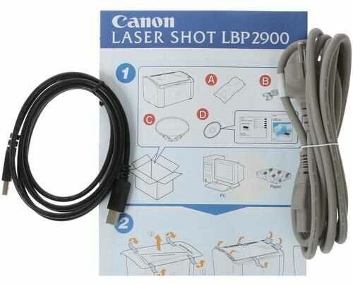 Принтер Canon Laser Shot LBP2900 белый (0017b049) - фото №17