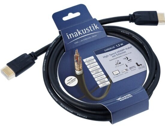 Кабель HDMI Inakustik Blue, 1.5 м