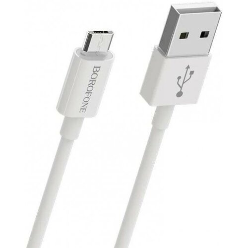 Кабель USB MicroUSB Borofone BX22 <белый> зарядный комплект borofone bz2 joyroad кабель microusb белый