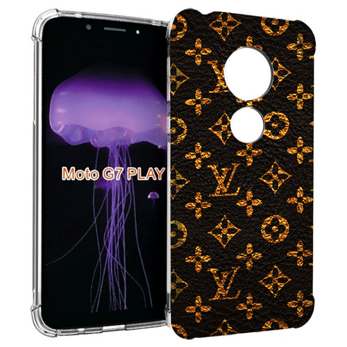 Чехол MyPads Луи-Витон-батат для Motorola Moto G7 Play задняя-панель-накладка-бампер чехол mypads гризли для motorola moto g7 play задняя панель накладка бампер