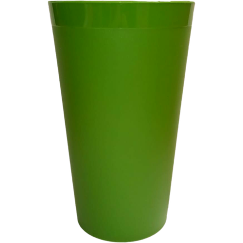 Стакан пластиковый (3шт) для сока 400мл, цвет зеленый