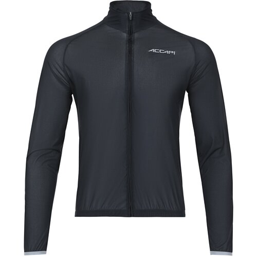 Куртка Accapi Wind/Waterproof Jacket Full Zip M, силуэт прилегающий, размер 3XL, черный