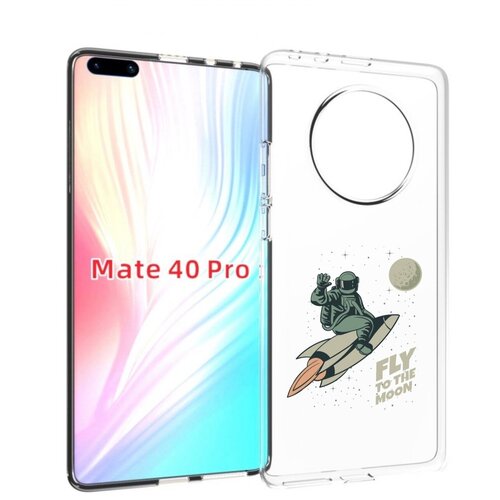 Чехол MyPads Полет-на-Луну для Huawei Mate 40 Pro (NOH-NX9) задняя-панель-накладка-бампер