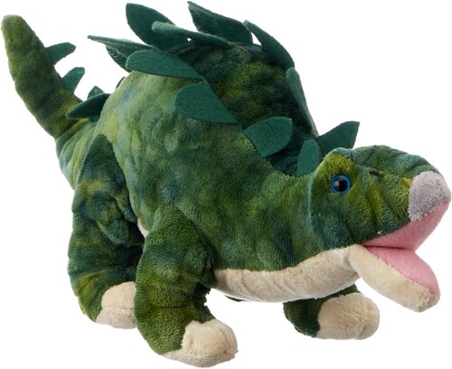 Мягкая игрушка ABtoys Dino World Динозавр Стегозавр, 36 см, разноцветный