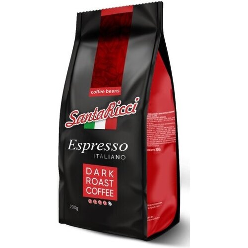 Кофе в зернах SANTA RICCI Espresso Italiano 200 г