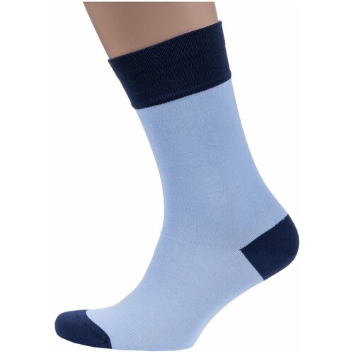 фото Мужские носки lorenzline, 1 пара, размер 25, голубой