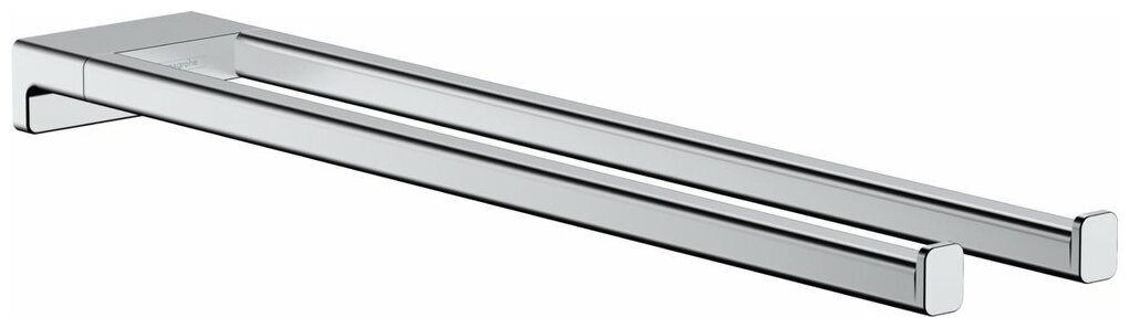 Hansgrohe Двухрожковый держатель полотенец AddStoris Hansgrohe 41770000 хром