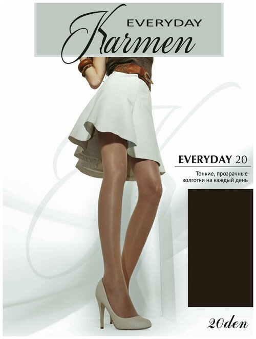 Колготки  Karmen Everyday, 20 den, размер 4, черный