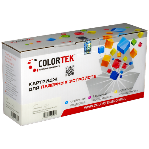 Картридж Colortek CT-719 для принтеров Canon картридж c 719 для принтера кэнон canon mf 5940dn mf 5950 mf 5960 mf 5980