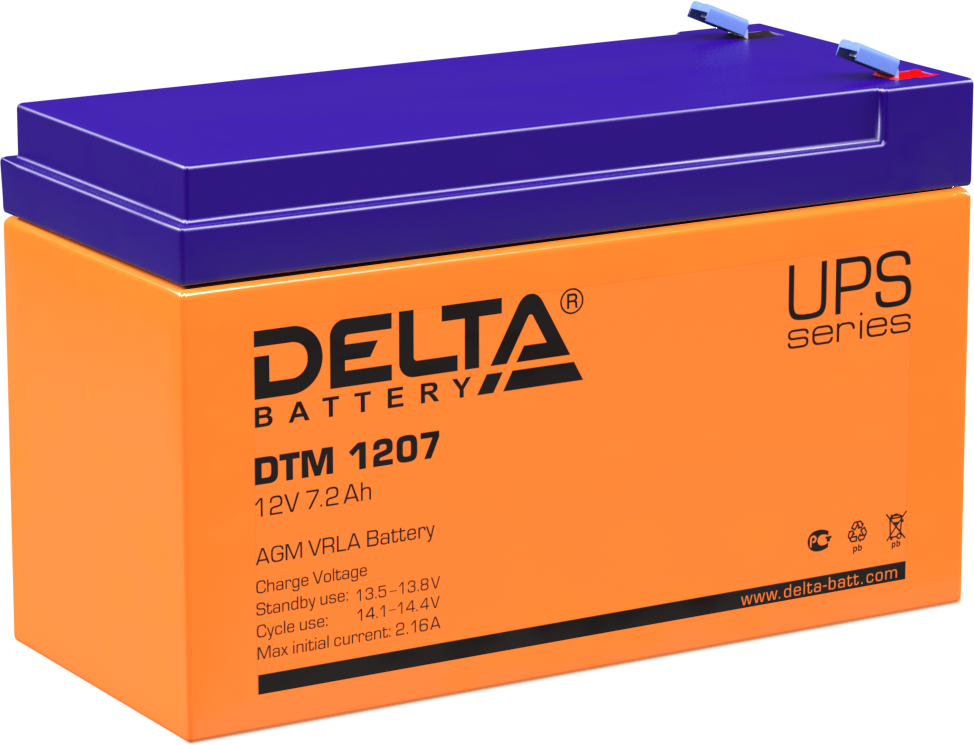 Аккумуляторная батарея DTM 1207 ∙ Аккумулятор 12В 7 А∙ч