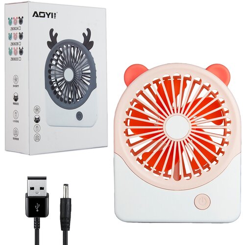 Вентилятор настольный для дома и офиса zb082b розовый 35000₽